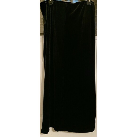 Vintage RAG USA Y2K Velvet Maxi Skirt Womens L Fairy Whimsigoth Grunge Goth Long - Picture 12 of 13